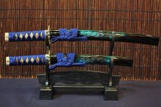 画像1: ミニミニ竜セット【マーブル　青】　 Short Dragon Sword Set (Marble, Blue) (1)