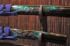 画像5: ミニミニ竜セット【マーブル　青】　 Short Dragon Sword Set (Marble, Blue) (5)