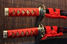 画像2: ミニミニ竜セット【マーブル　赤】　 Short Dragon Sword Set (Marble, Red) (2)