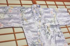 画像2: 日本着物　【いろは　パープル】Long Length　 Japanese Kimono (Calligraphy, Purple) Long length (2)