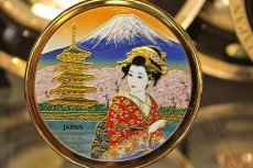 画像2: 手鏡　『富士山と桜美人』 (2)