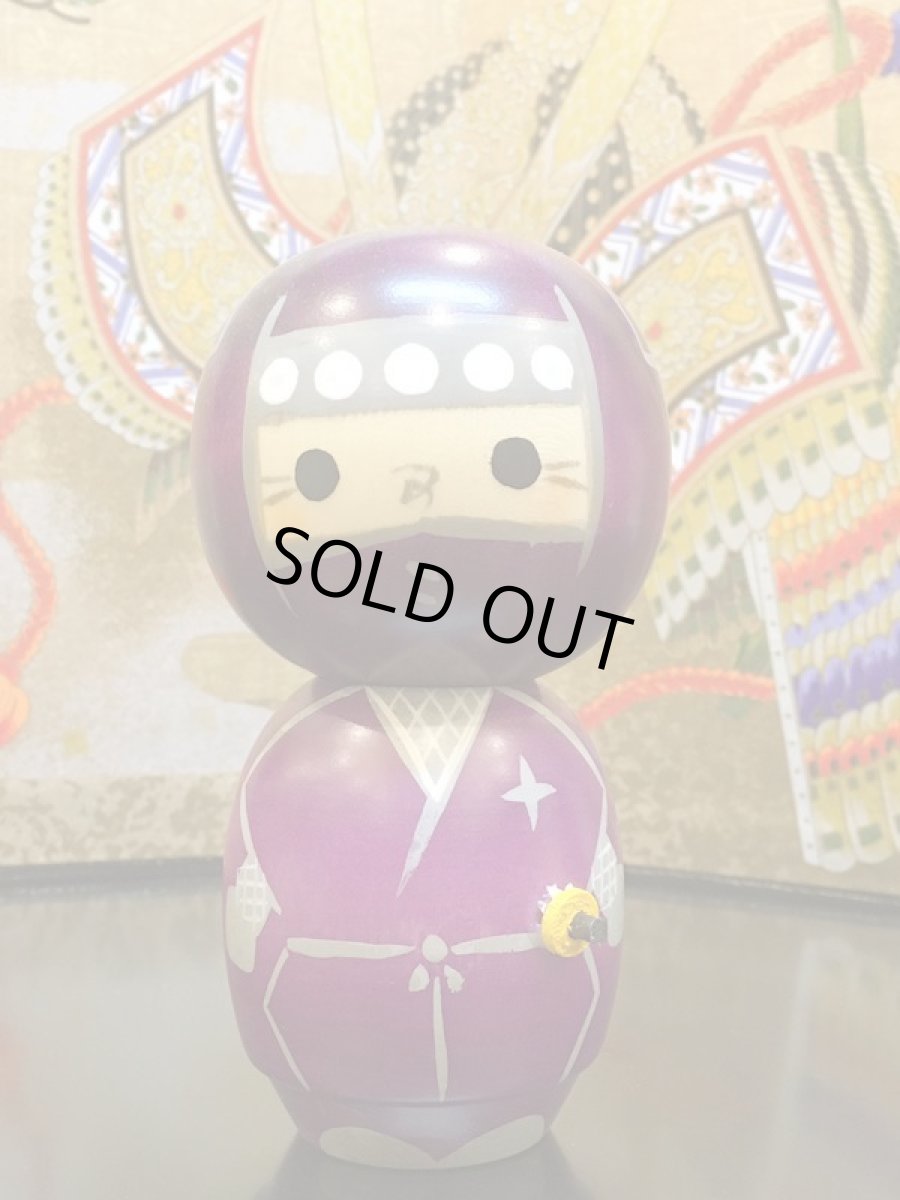 画像2: こけし　「忍者　紫」　Ninja purple (2)