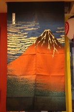画像2: 暖簾　赤富士 Wall hanging,Red Mt.FUJI (2)