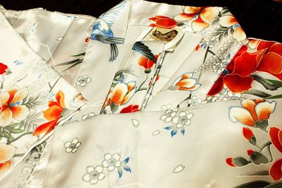 画像2: 日本着物　【木蓮　白】　 Japanese Kimono (Magnolia, White)