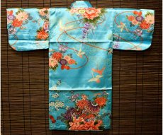 画像2: 子供用着物【鈴　華　鶴】　 Children`s Kimono (bell,flower,crane) (2)