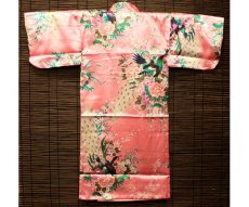 画像2: 子供用着物【孔雀　ピンク】　 Children`s Kimono (Peacock,Pink) (2)